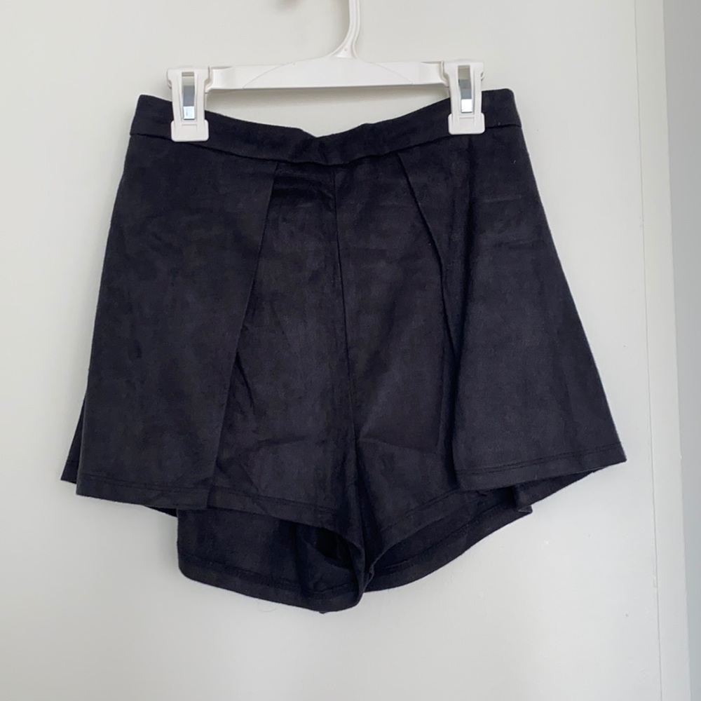 Suede shorts